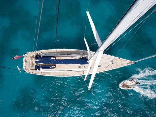 Sailing Yacht Charters Aerial View