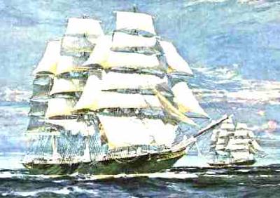 Cutty Sark racing Thermopylae